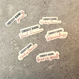 Sticker &quot;Currently Reading…&quot;  – Perfect for Book Lovers