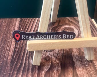 Location: Ryat Archers Bed - Holographic Warer Resistant Sticker, The Ritual, Dark Romance, House of Lords, Barrington University