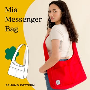 Mia Messenger Bag PDF Download | Digital Sewing Pattern | Instant Download | Beginner Friendly |