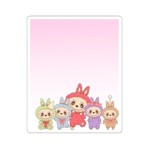 Cute Kawaii Animal Kiss-Cut Stickers, Adorable Decor for Laptops, Water Bottles, Gifts, Journals, Kids&#39; Parties