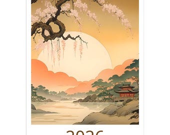Calendrier des paysages du Japon 2026 – Une année d’esthétique intemporelle