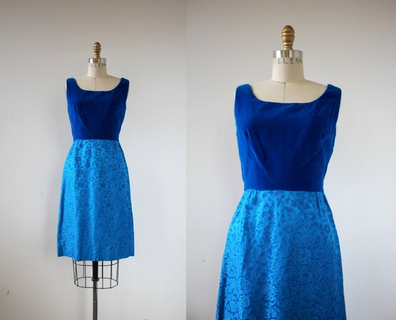 vintage 1960s dress / 60s party dress / 60s royal