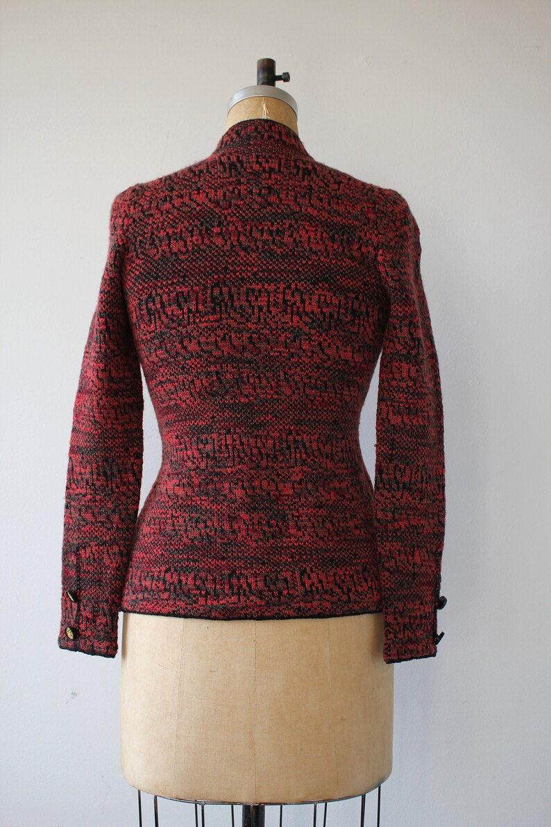 Vintage 1970s Cardigan / 70s Adolfo Knit Sweater / 70s | Etsy