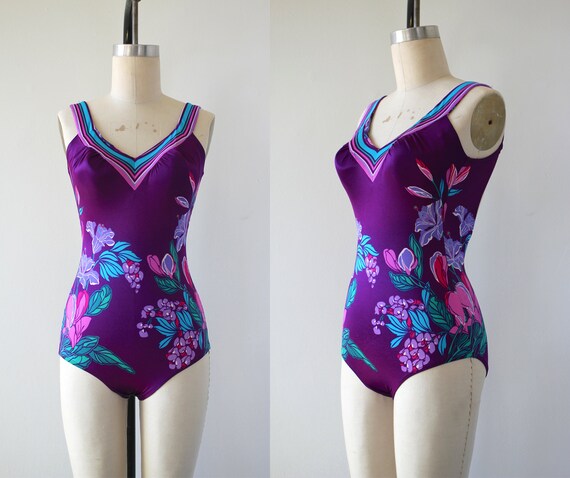 vintage 1970s swimsuit / late 1970s early 1980s on