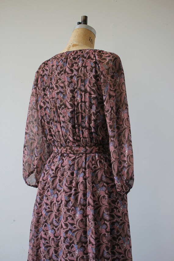 vintage 1970s dress / 70s boho dress / 70s floral… - image 6