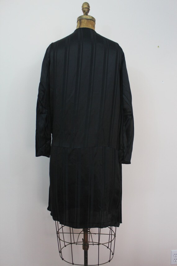 vintage 1920s dress / 20s black silk dress / blac… - image 4