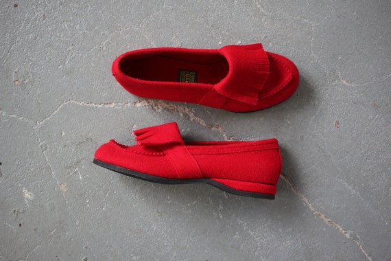 vintage 1950s slippers / 50s Daniel Green slippers