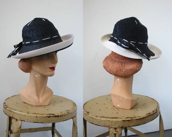 vintage 1970s hat / 1970s YSL straw hat / 70s des… - image 2