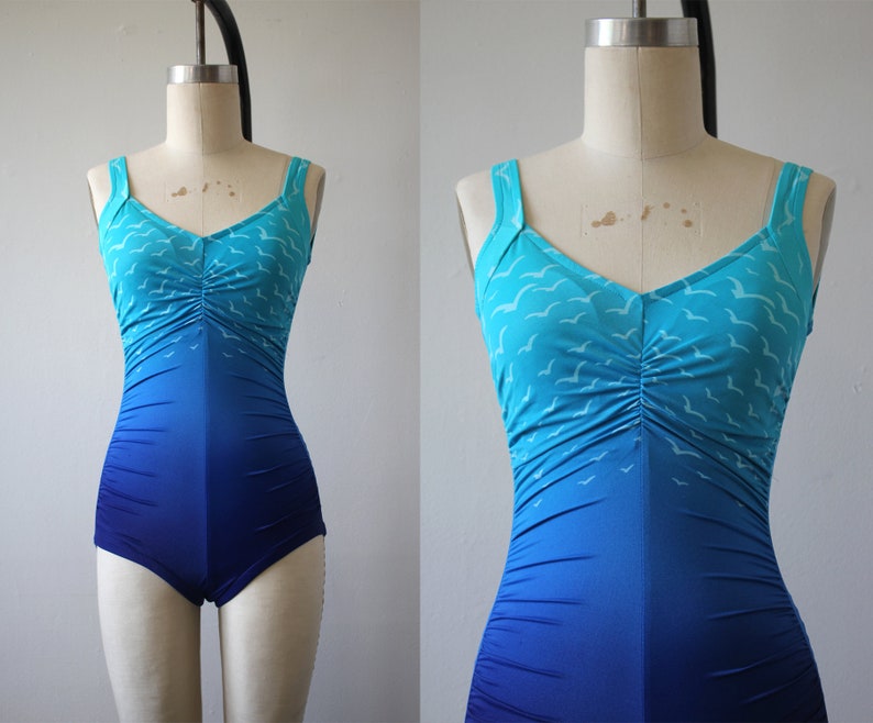 blue ombre swimsuit