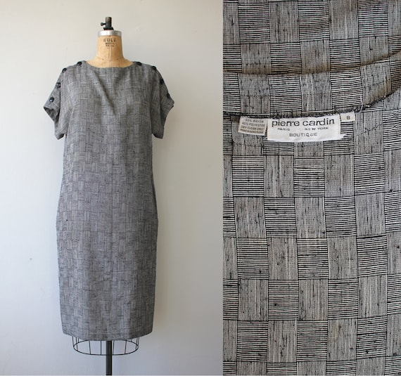 vintage 1980s dress / 80s Pierre Cardin dress / 1… - image 1