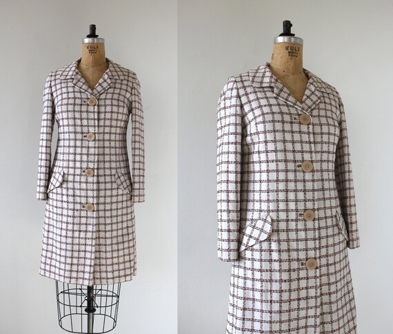 vintage 1960s coat / 60s light weight spring jacke