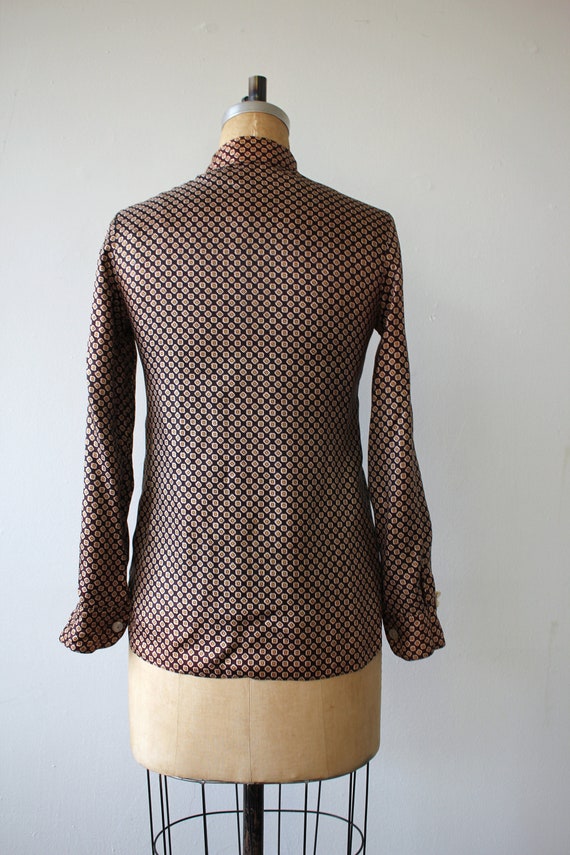 vintage 1970s blouse / 70s reversible blouse / 19… - image 7