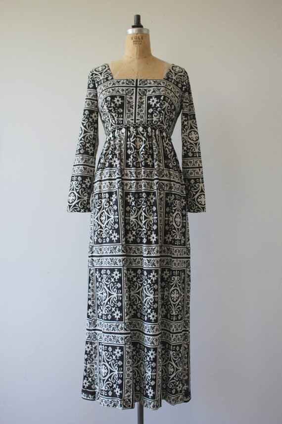 vintage 1960s dress / 60s black & white dress / 6… - image 2