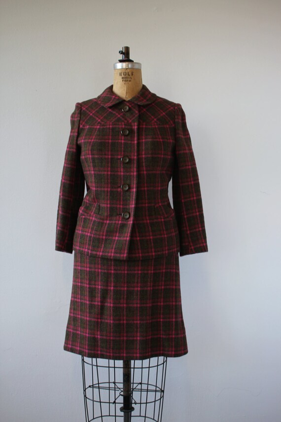 vintage 1960s plaid suit / 60s saks fifth avenue … - image 2