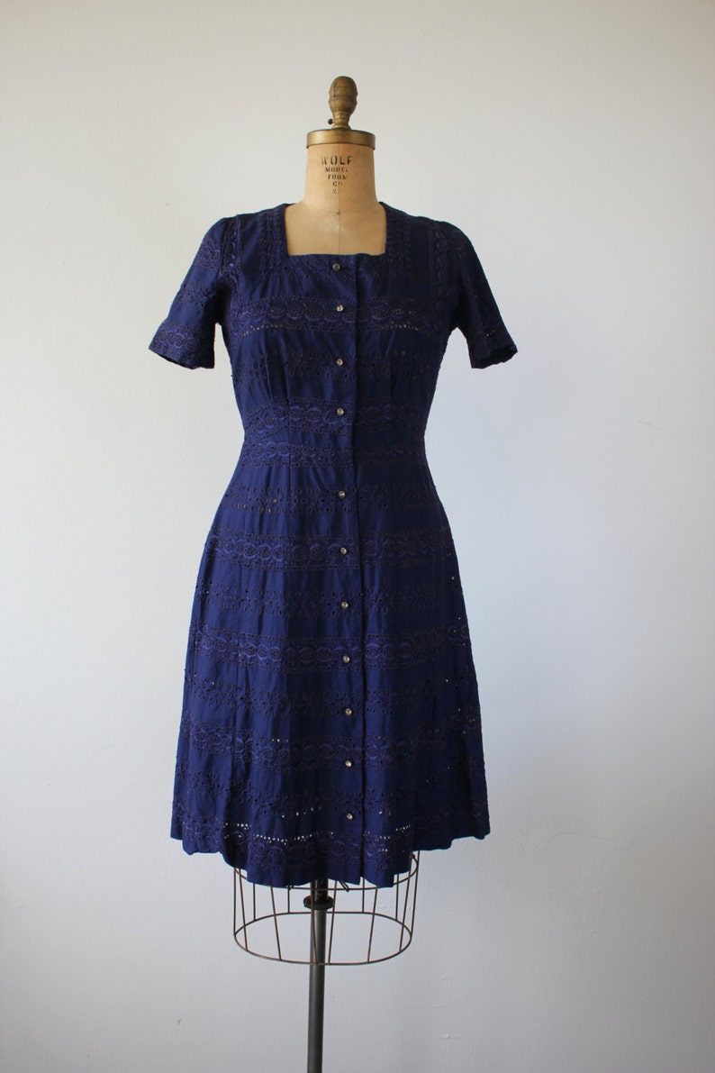 40’s Navy Blue Dress main image 0