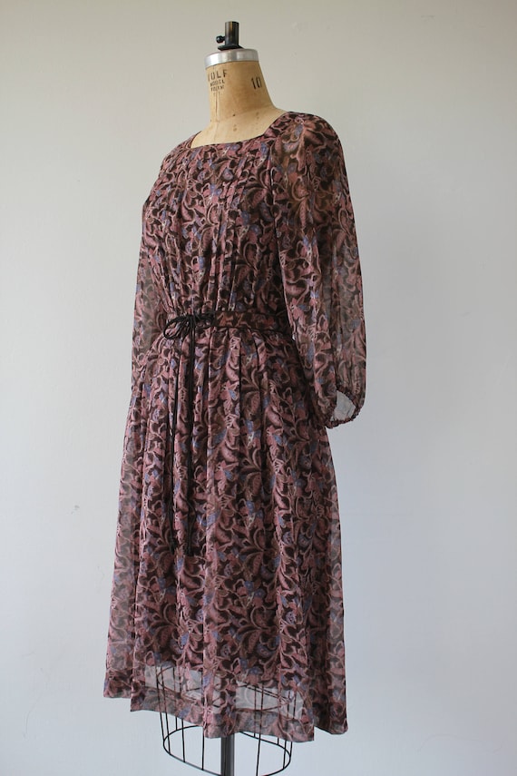 vintage 1970s dress / 70s boho dress / 70s floral… - image 3