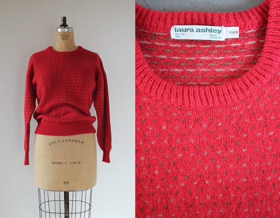 vintage 1980s sweater / 80s pull over sweater / 80