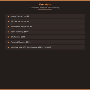 Pakiet administracyjny ADHD Life | Planery przeprowadzek, zwierząt, rachunków i prezentów (wersja cyfrowa do pobrania)