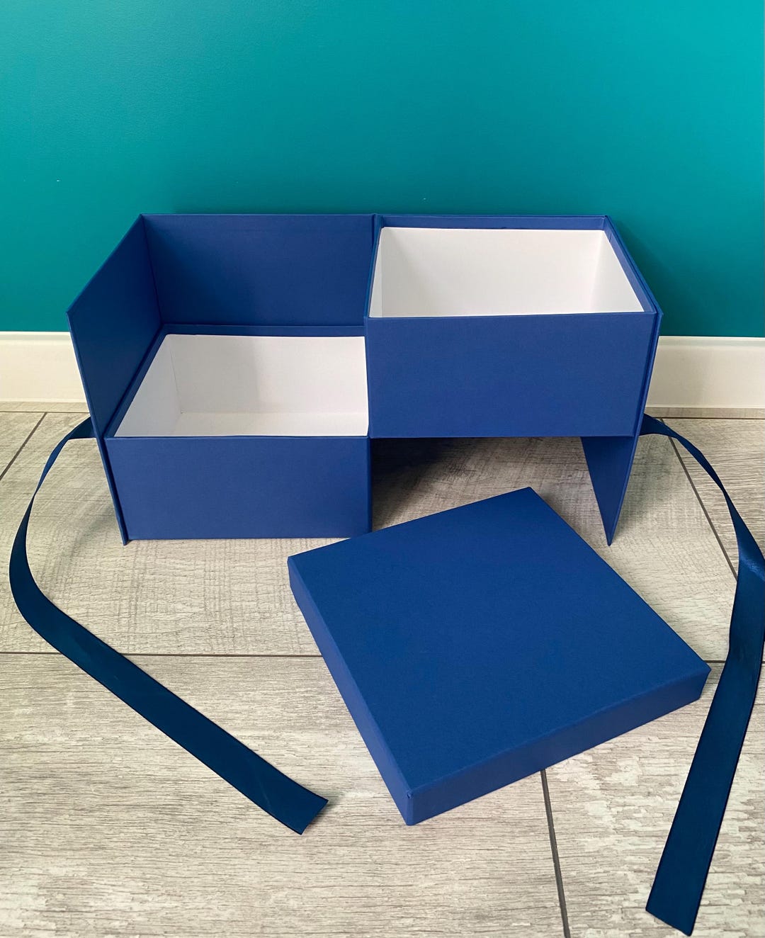 Gift Present Two-tier Box Luxuri Birthday Wedding Birthday With Ribbon ...