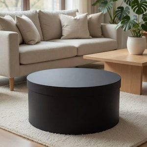 Caja de regalo redonda grande de 60 cm x 30 cm | Caja de lujo para sombreros | Caja de almacenamiento redonda de color personalizado | Embalaje para regalos de boda | Cajas redondas al por mayor
