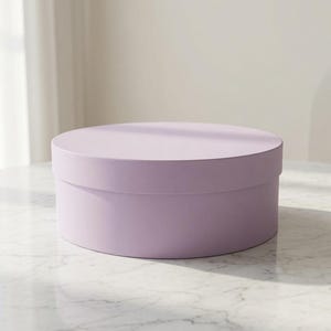 Handgemaakte ronde kartonnen doos – Diameter - 40 cm (15,75”) × Hoogte - 15 cm (5,9”)
