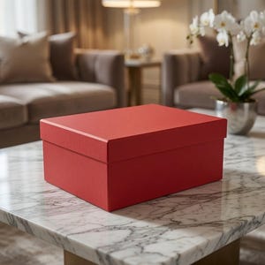 Caja de regalo rectangular de lujo con tapa, elegante caja de regalo para bodas, cumpleaños, joyería y pequeños negocios. 25 × 18 × 10,5 cm (9,84 × 7 × 4,13 pulgadas).