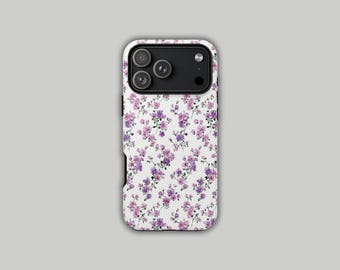 Lavender Floral iPhone Case, Purple Flower Phone Case
