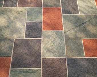 MCM Slate Floor Tiles - Multi-color - US sourced - 10sf per box