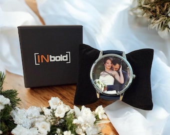 Custom Photo Watch: Personalized Wedding, Anniversary, or Family Keepsake