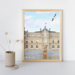 Luxembourg Garden Paris Print | Paris France Photography Wall Art Print | Paris Wall Art | Matte Poster | Paris Travel Art Print | France