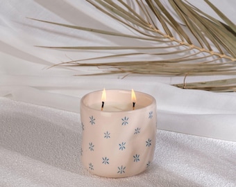 Scented Soy Candle in Handmade Ceramic Mug – Reusable Gift Cup for Coffee Lovers & Minimalist Decor