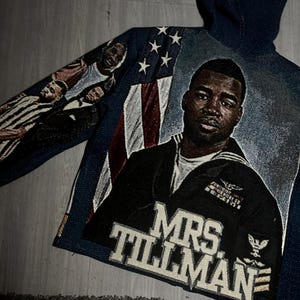 Custom Tapestry Cropped Hoodie | Personalized Photo Collage image 5