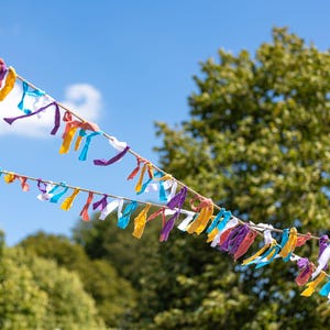 Boho bunting/garland/party decor made of fabric