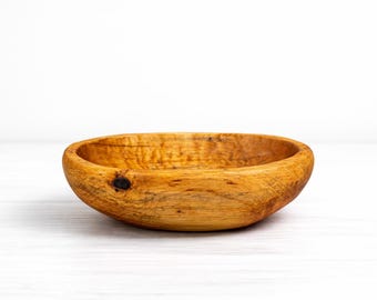 Handgeschnitzte Holzteigschüssel - Klein