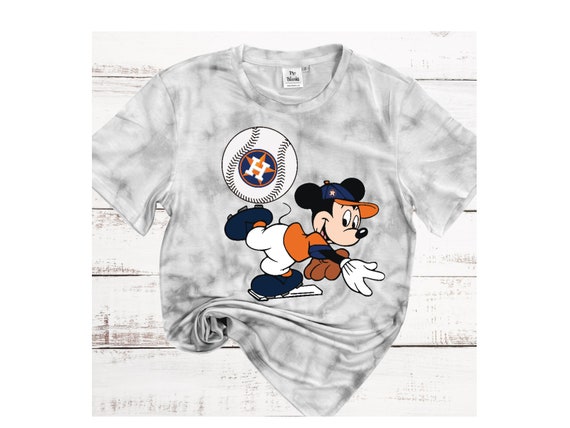 Baseball Houston Astros Mickey Mouse T-Shirt Family Disney Shirts/ Mickey T  shirt, Toddler/ Toddler, Youth, Adult Short Sleeve Shirts