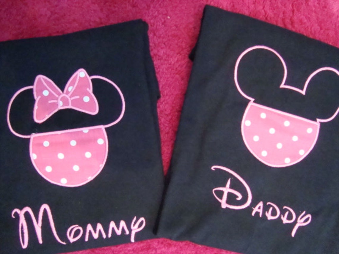 mickey and minnie mom and dad shirts