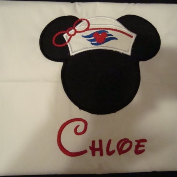 Personalized Embroidered Character Autograph pillowcase for your  Disney Vacation