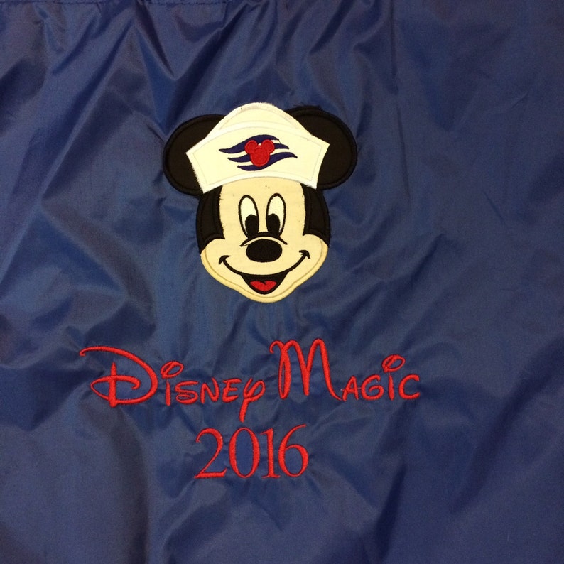 Mickey Disney cruise Cinch Backpack