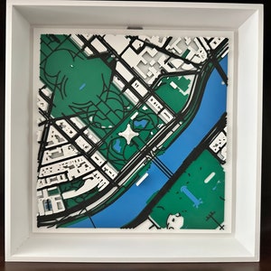 Parijs Frankrijk Eiffeltoren stadsgezicht muurkunst