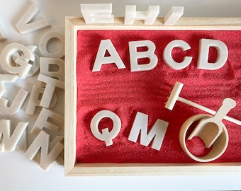 Alphabet Zen Garden for Kids & Adults: Sensory Resin Letters