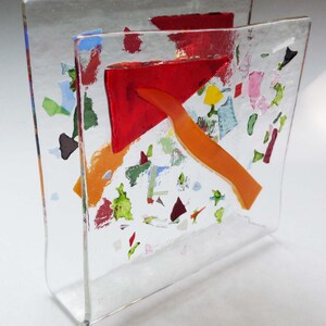 Clear glass Napkin or Mail Holder CUSTOM MADE ORDER image 1