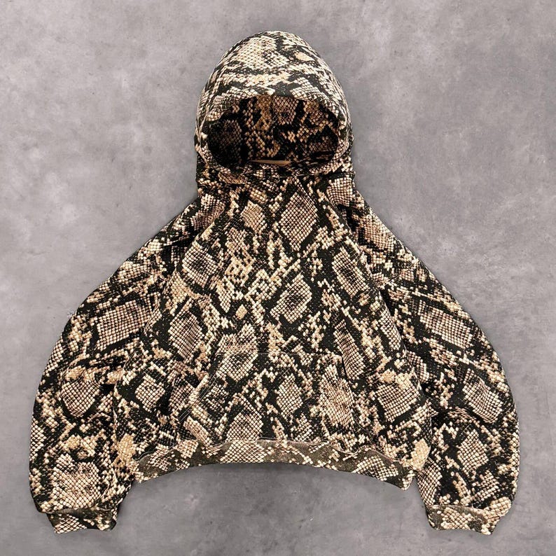 Python Snake Print Hoodie - Etsy