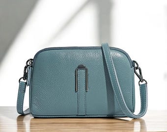 Classy Genuine Cowhide Leather Shoulder Bag - Luxury Women's Crossbody Bag for Woman - Available in 5 stunning colors