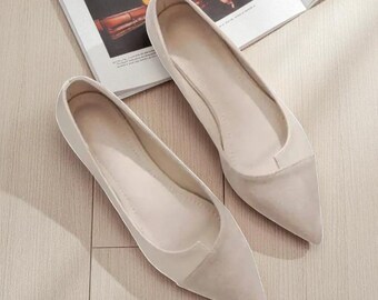 Stylish Cream Slip-On Shoes SoftWalk | Shoes | Softwalk Cream Colored Slipon Shoes  main image 3