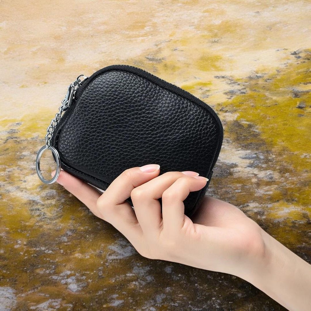 Genuine Cow Leather Mini Coin Purse, an Adaptable and Delightful ...