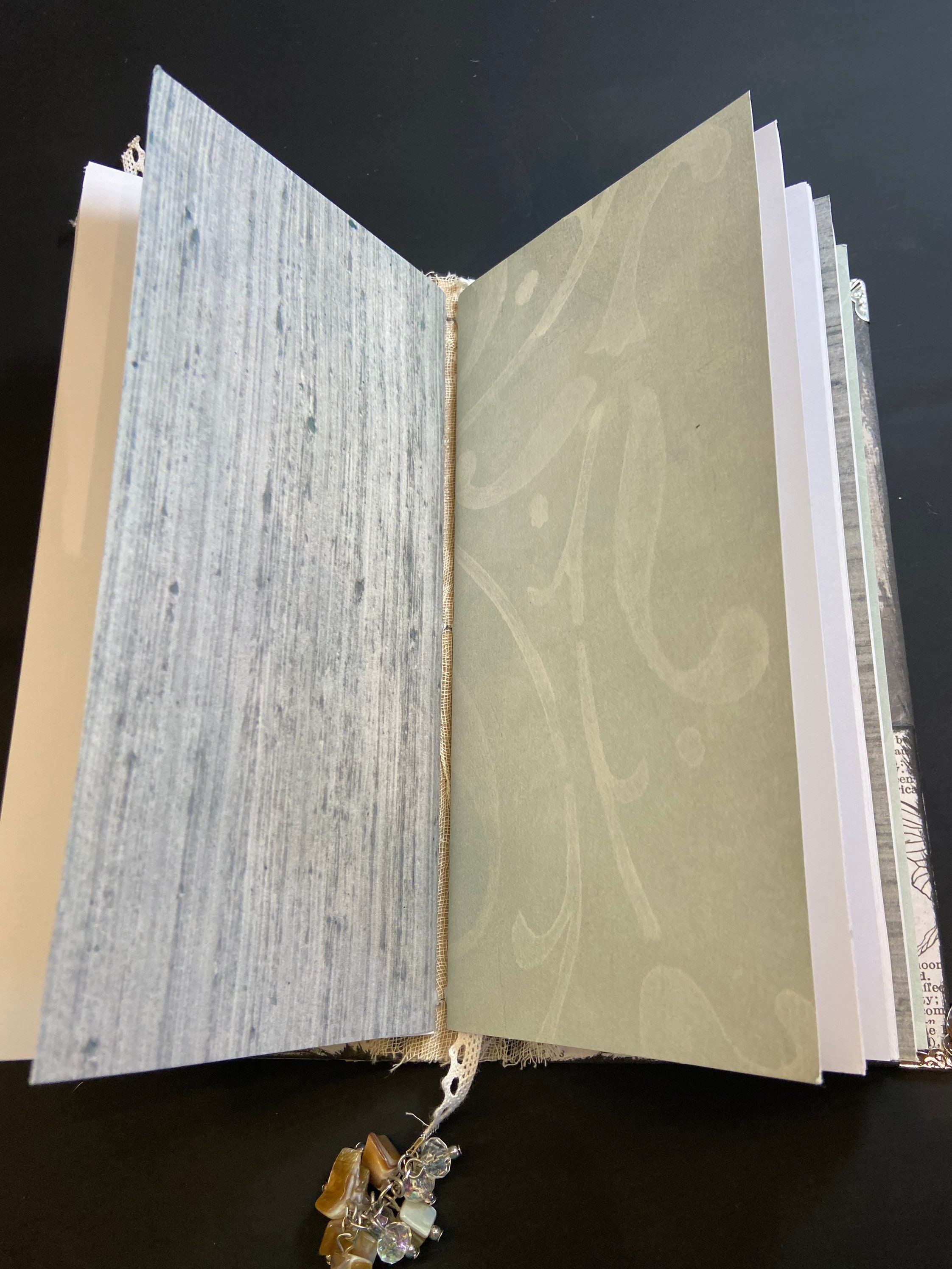 VINTAGE GRAY Handmade Blank Journal 4 X 8 Etsy UK