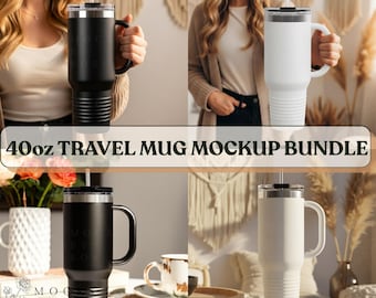 Printify Polar Camel Insulated Travel Mug 40oz Mockup Bundle Boho Aesthetic White Tumbler Mockup Black Tumbler Mockup Coffee Tumbler Mockup
