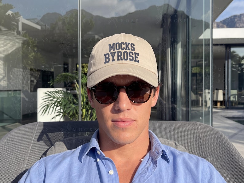 Classic Dad Cap Front and Back Mockup Bundle, Lifestyle Model Yupoong 6245CM Cap Mock-up, Hats Mockup (Digital Download) image 2