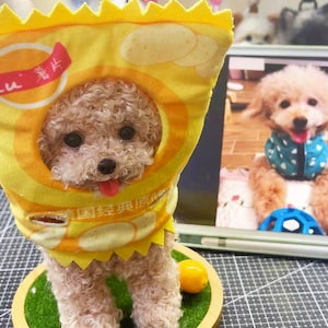 Handmade Poodle Plushie: Custom Dog Look-Alike, Pet Memorial Gift
