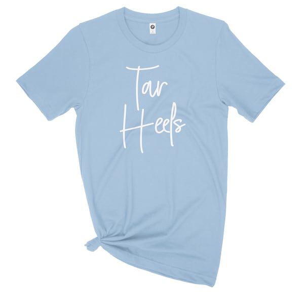 Tar Heels T Shirt - University of North Carolina - Bella + Canvas - soft tee